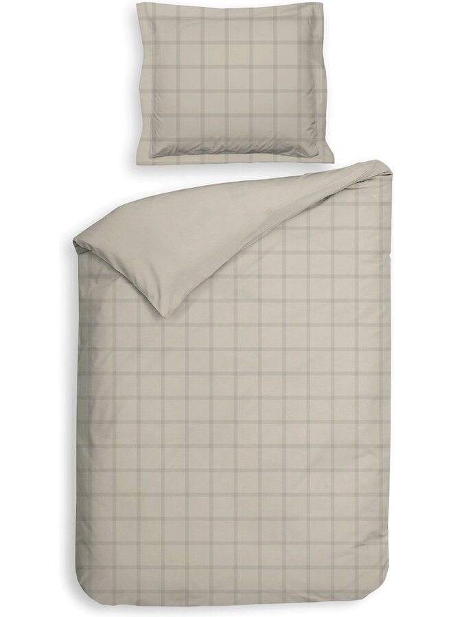 Heckett & Lane Dekbedovertrek Diamante Naturel - Katoensatijn