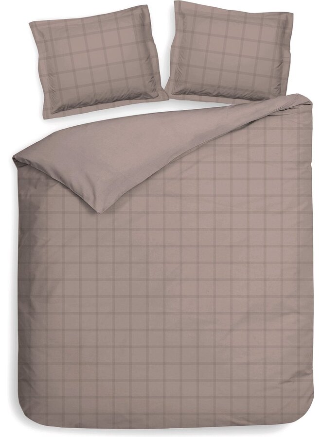 Dekbedovertrek Diamante Roze - Katoensatijn PL1