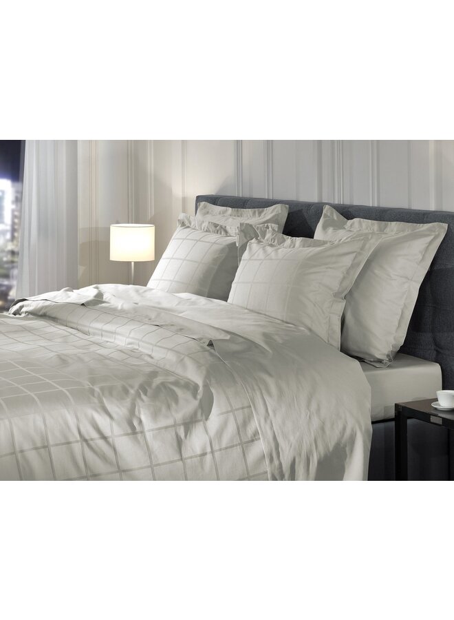 Heckett & Lane Dekbedovertrek Diamante Grijs - Katoensatijn