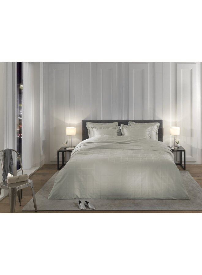 Heckett & Lane Dekbedovertrek Diamante Grijs - Katoensatijn