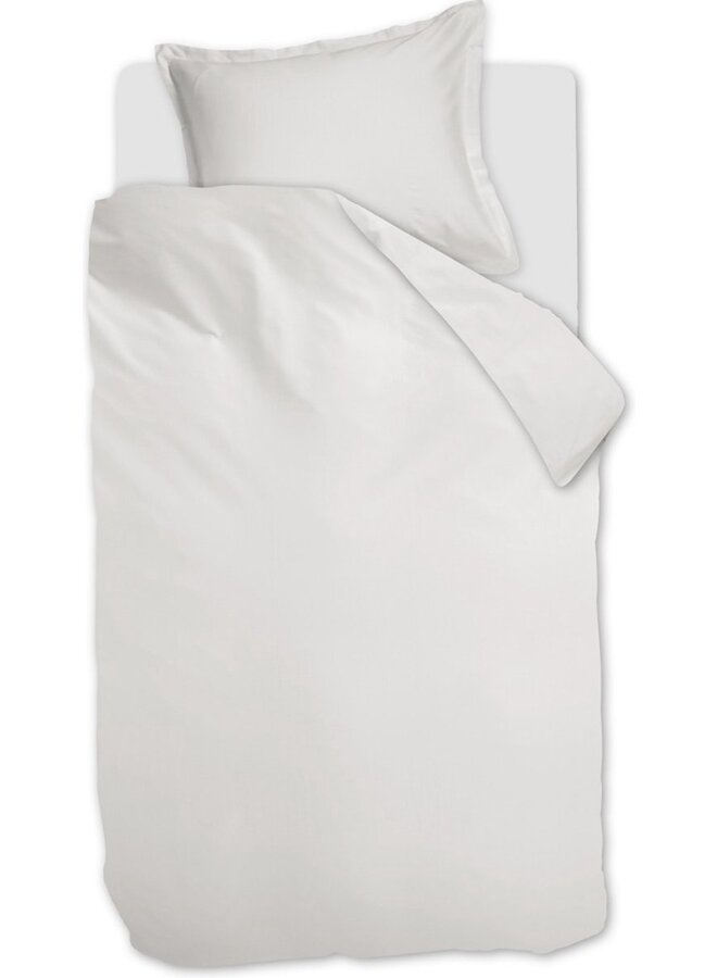 Ambiante Dekbedovertrek Satin Uni Wit - Katoensatijn