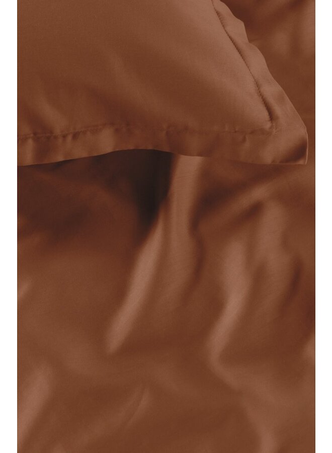 Ambiante Dekbedovertrek Satin Uni Bruin - Katoensatijn