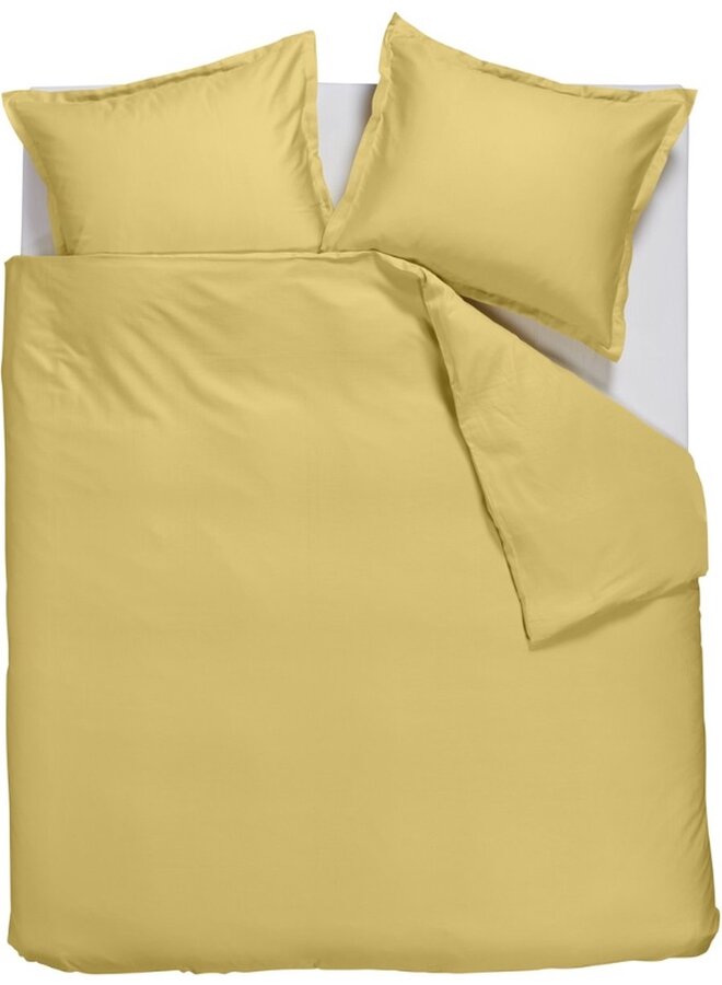Dekbedovertrek Satin Uni Geel - Katoensatijn