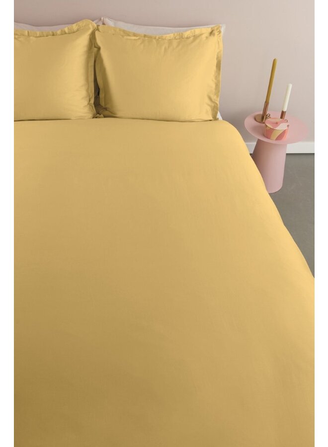 Ambiante Dekbedovertrek Satin Uni Geel - Katoensatijn