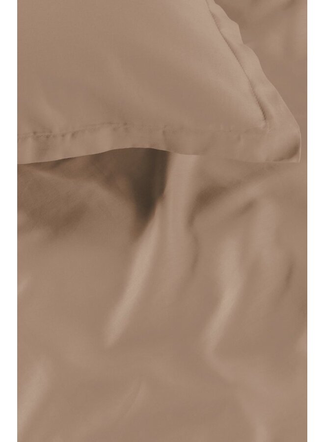 Ambiante Dekbedovertrek Satin Uni Taupe - Katoensatijn