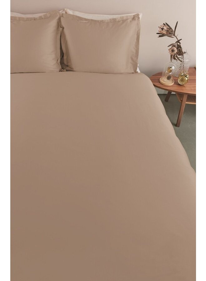 Ambiante Dekbedovertrek Satin Uni Taupe - Katoensatijn