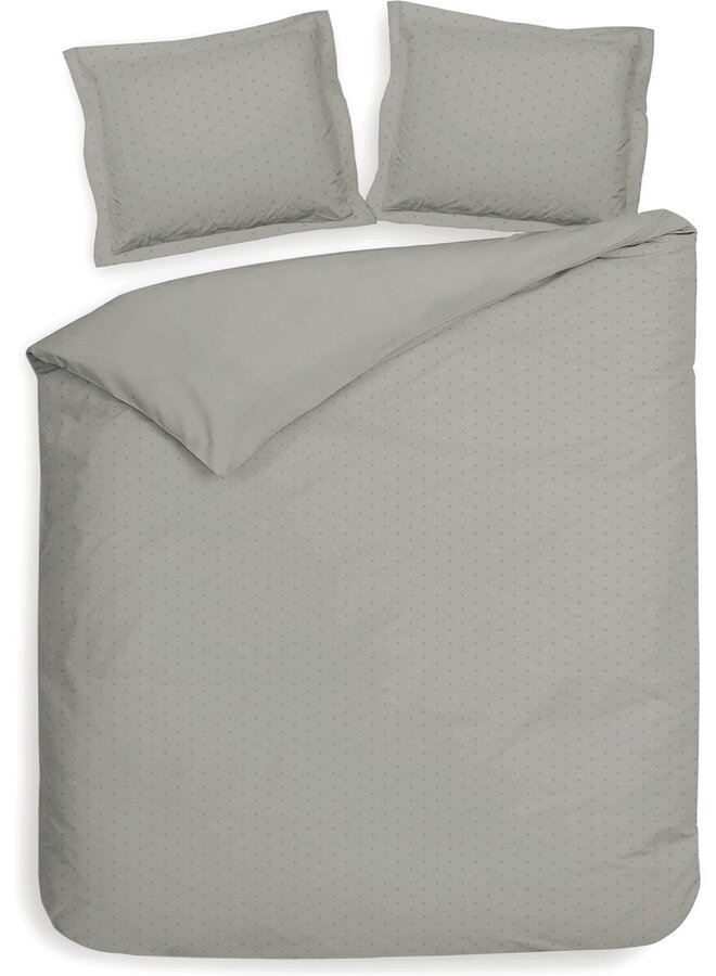 Dekbedovertrek Punto Grijs - Katoensatijn PL1