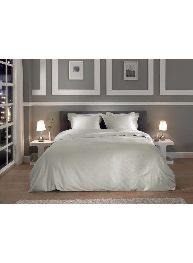 Heckett & Lane Dekbedovertrek Punto Grijs - Katoensatijn