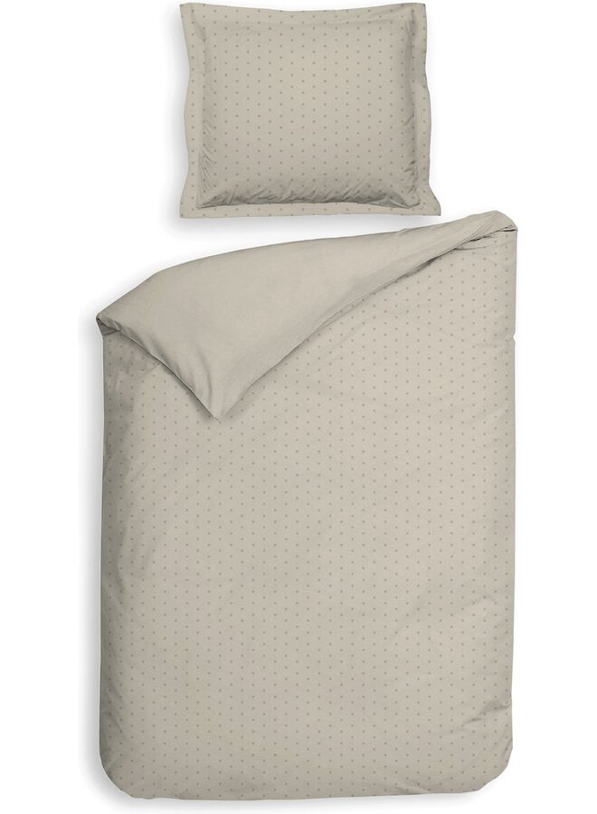 Heckett & Lane Dekbedovertrek Punto Naturel - Katoensatijn