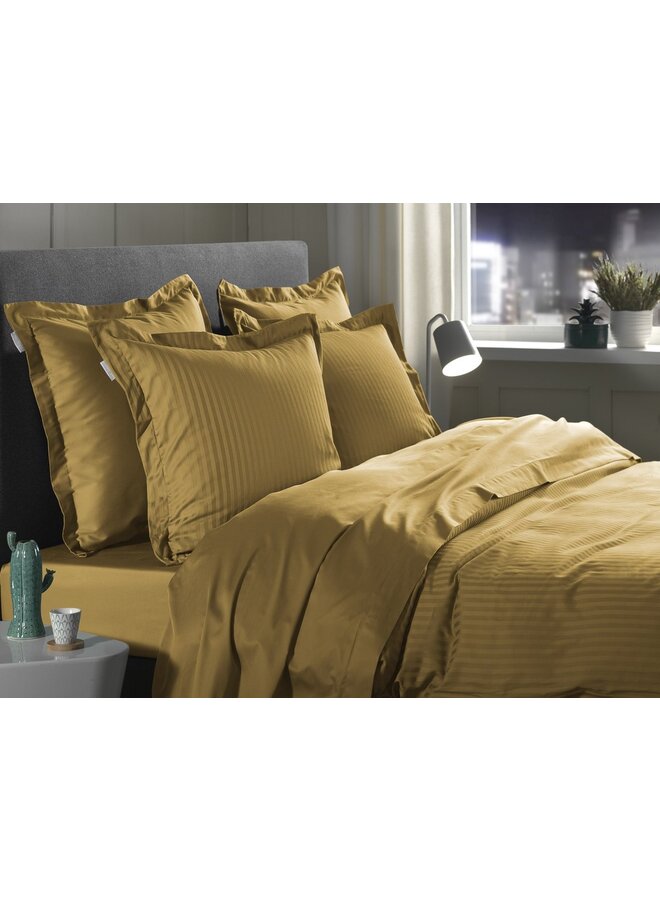 Heckett & Lane Dekbedovertrek Banda Goud - Katoensatijn