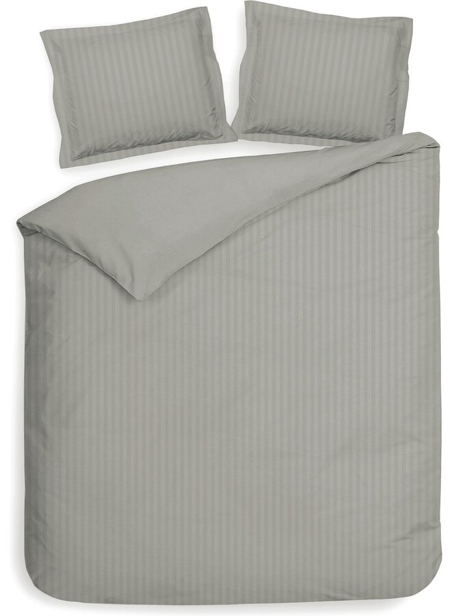 Heckett & Lane Dekbedovertrek Banda Grijs - Katoensatijn