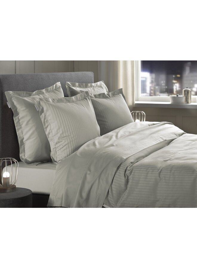 Heckett & Lane Dekbedovertrek Banda Grijs - Katoensatijn