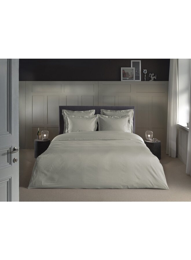 Heckett & Lane Dekbedovertrek Banda Grijs - Katoensatijn