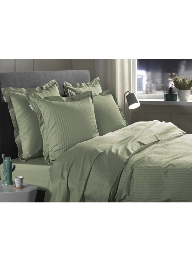 Heckett & Lane Dekbedovertrek Banda Groen - Katoensatijn