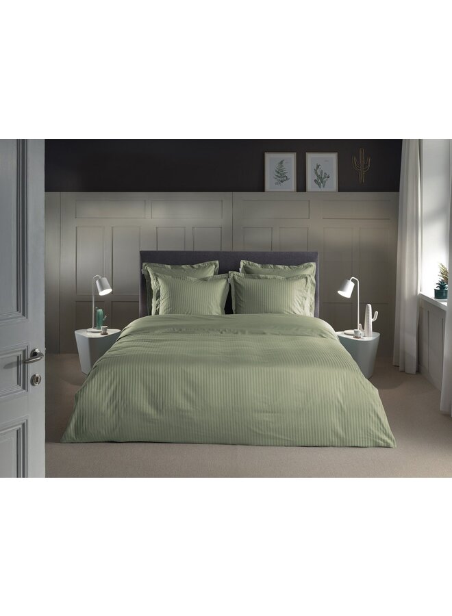 Heckett & Lane Dekbedovertrek Banda Groen - Katoensatijn