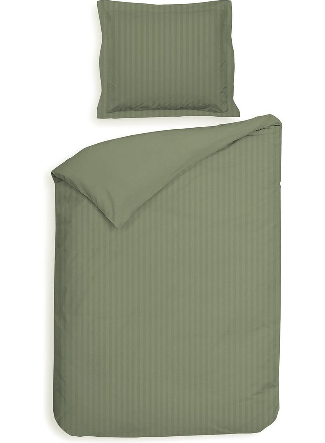 Heckett & Lane Dekbedovertrek Banda Groen - Katoensatijn