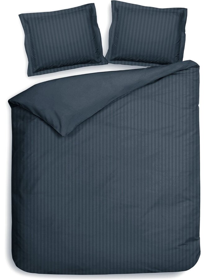 Heckett & Lane Dekbedovertrek Banda Navy - Katoensatijn