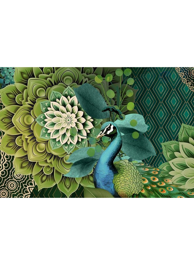 HIP Dekbedovertrek Agatha Groen - Katoensatijn