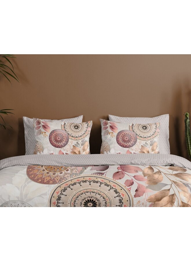 HIP Dekbedovertrek Afina Grijs - Katoensatijn