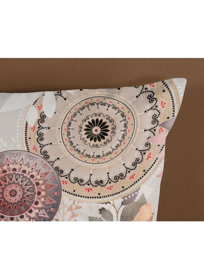 HIP Dekbedovertrek Afina Grijs - Katoensatijn