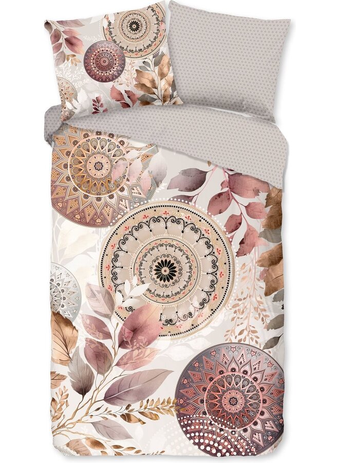 HIP Dekbedovertrek Afina Grijs - Katoensatijn