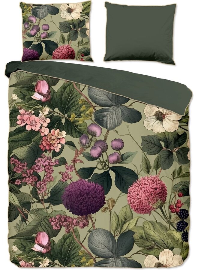 Dekbedovertrek Onaz Groen - Katoensatijn PL1