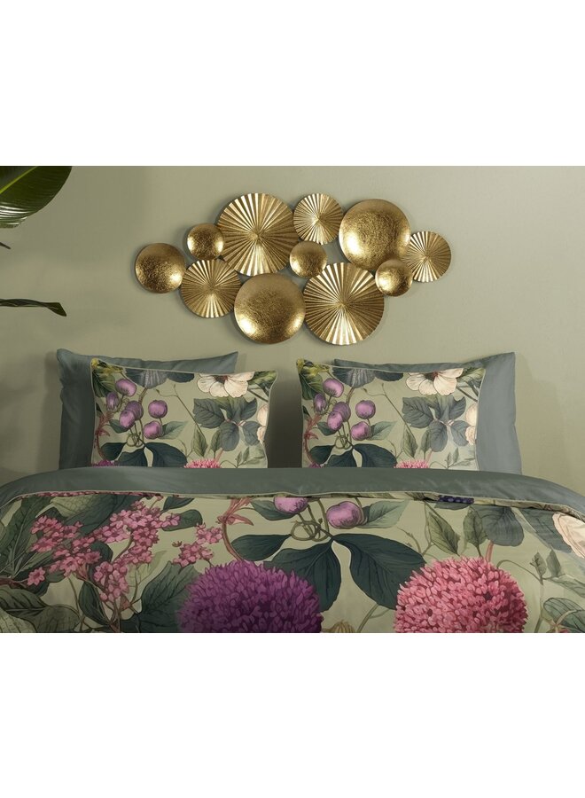 Descanso Dekbedovertrek Onaz Groen - Katoensatijn