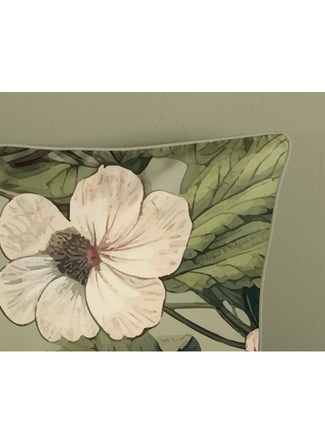 Descanso Dekbedovertrek Onaz Groen - Katoensatijn