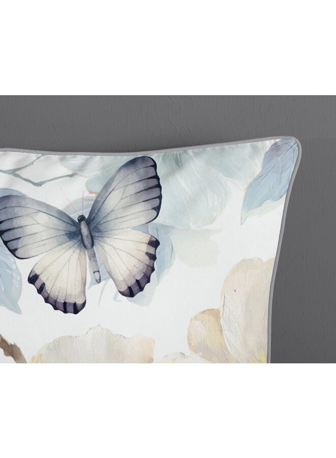 Descanso Dekbedovertrek Adiwanya Wit - Katoensatijn