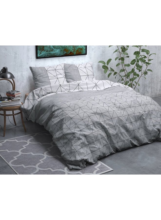 Sleeptime Flanel Dekbedovertrek Grijs