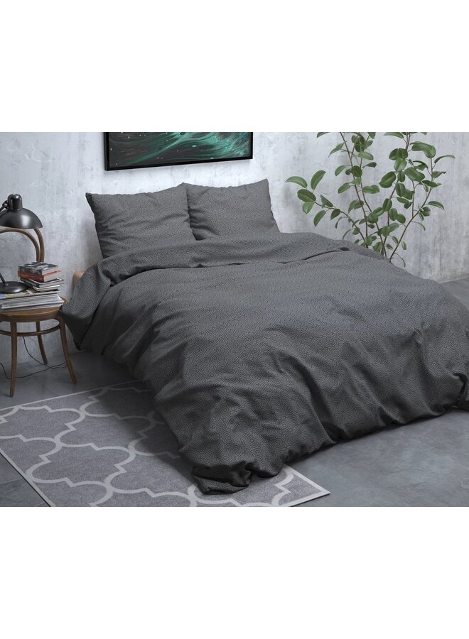 Sleeptime Dekbedovertrek Jason Antraciet - Flanel