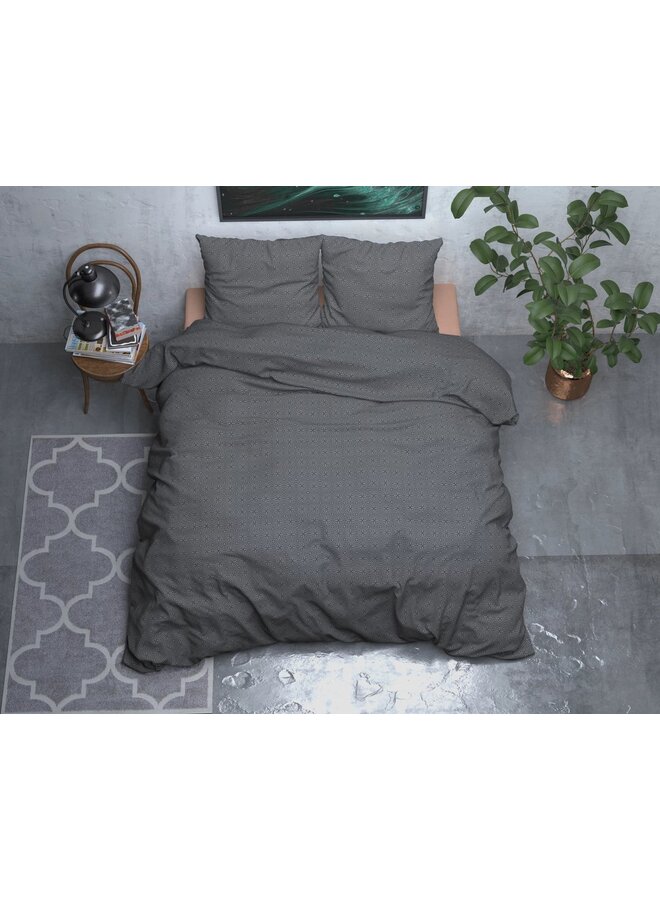 Sleeptime Dekbedovertrek Jason Antraciet - Flanel