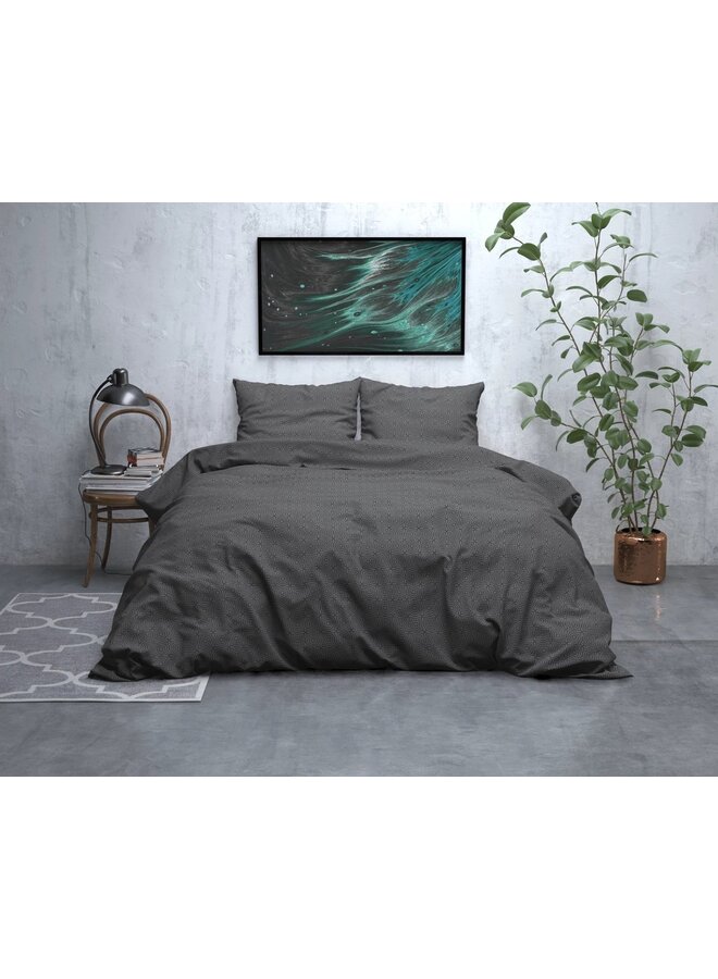 Sleeptime Dekbedovertrek Jason Antraciet - Flanel
