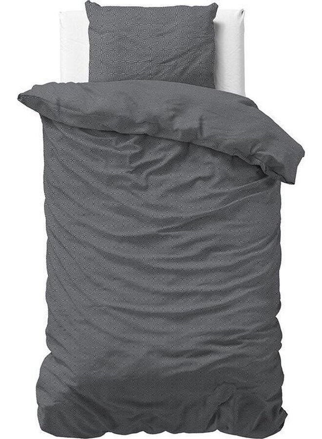Sleeptime Dekbedovertrek Jason Antraciet - Flanel
