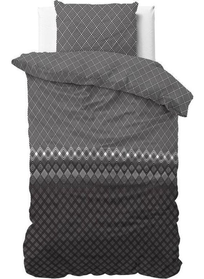 Sleeptime Dekbedovertrek Cheng Antraciet - Flanel