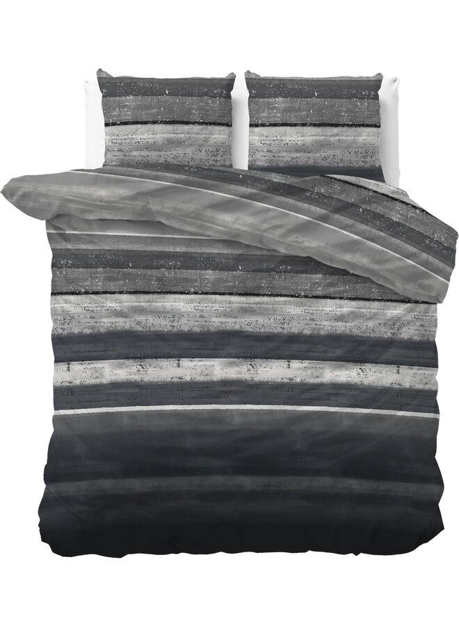 Sleeptime Dekbedovertrek Marcus Grijs - Flanel