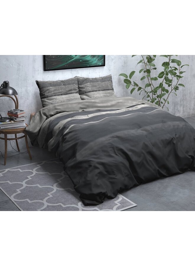 Sleeptime Dekbedovertrek Marcus Grijs - Flanel