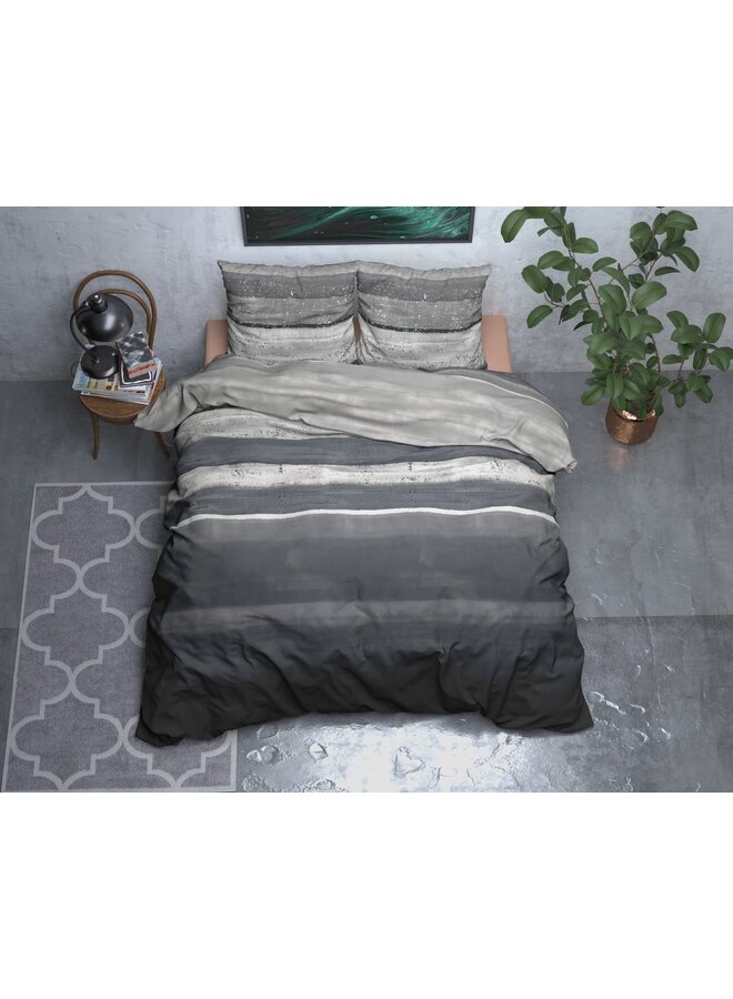 Sleeptime Dekbedovertrek Marcus Grijs - Flanel