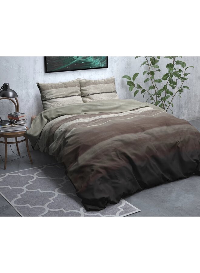 Sleeptime Dekbedovertrek Marcus Taupe - Flanel