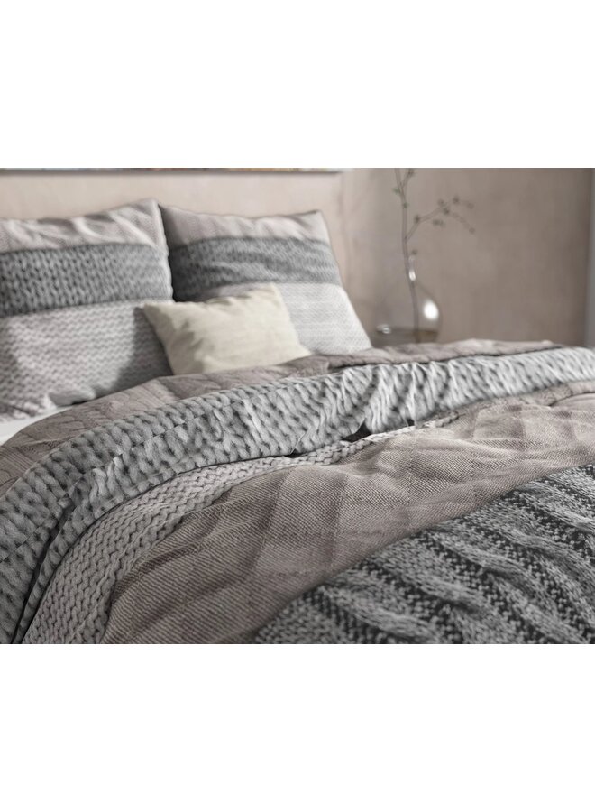 Dreamhouse Dekbedovertrek Elin Taupe - Flanel