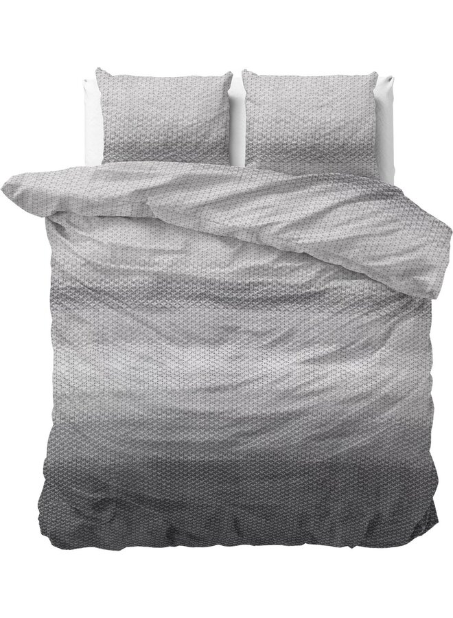 Dekbedovertrek Tamar Grijs - Flanel