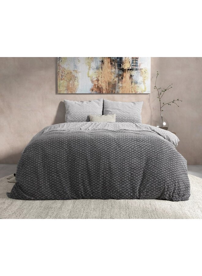 Dreamhouse Dekbedovertrek Tamar Grijs - Flanel