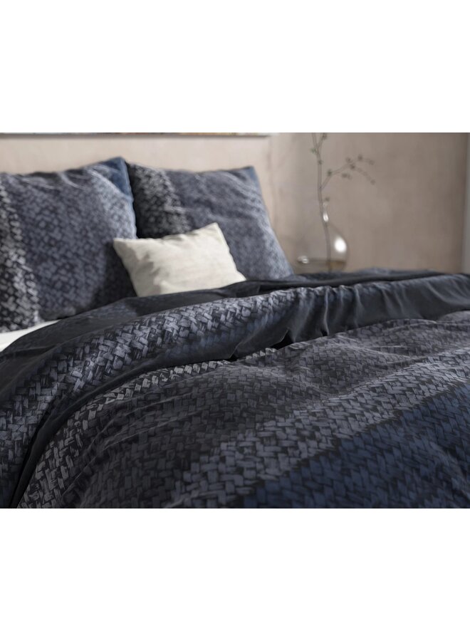 Dreamhouse Dekbedovertrek Gradient Knits Blauw - Flanel