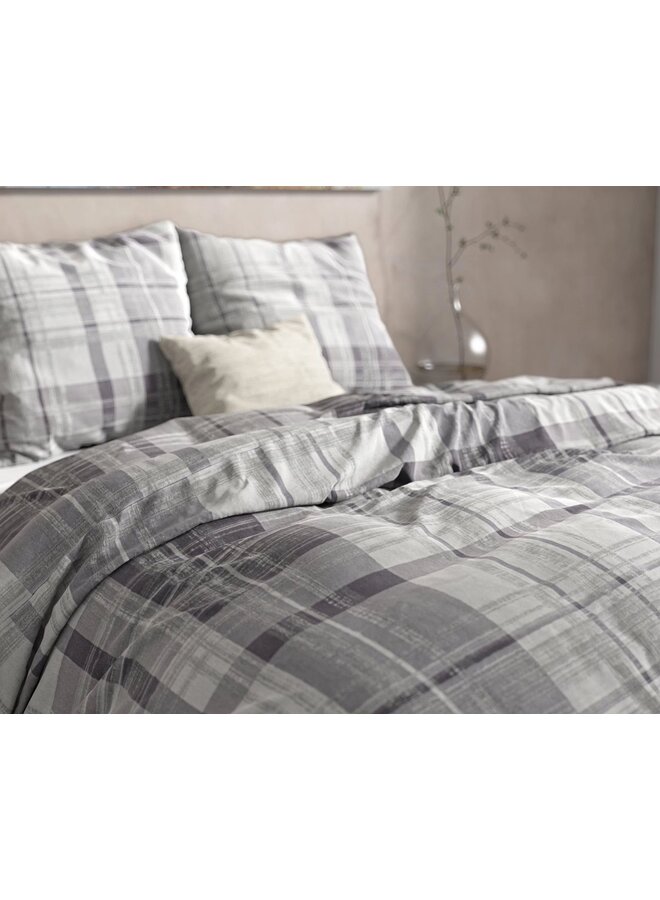 Dreamhouse Dekbedovertrek Theotis Grijs - Flanel