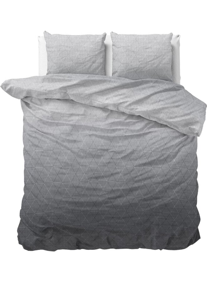 Dekbedovertrek Quinn Antraciet - Flanel PL1