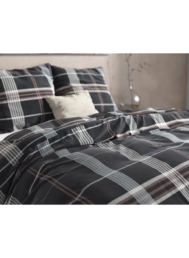 Dreamhouse Dekbedovertrek Bruce Taupe - Flanel