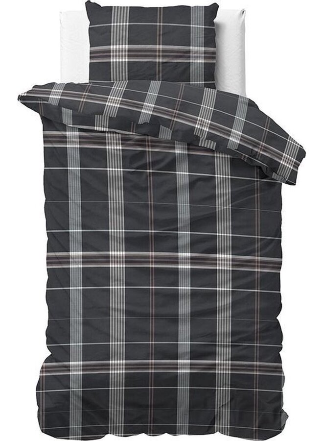 Dreamhouse Dekbedovertrek Bruce Taupe - Flanel