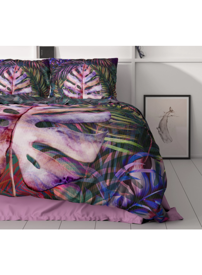 Dreamhouse Dekbedovertrek Romina Paars - Katoensatijn