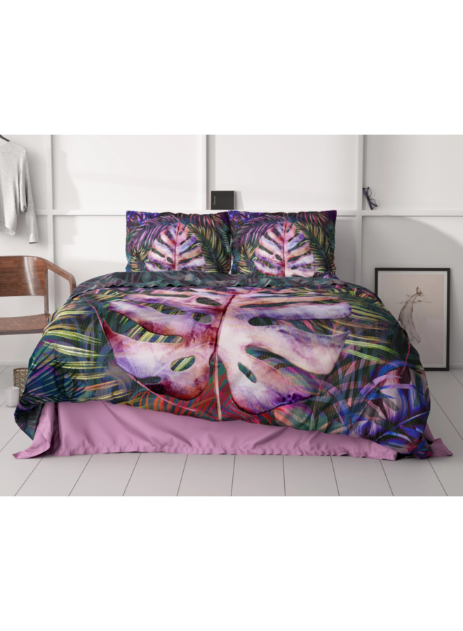 Dreamhouse Dekbedovertrek Romina Paars - Katoensatijn