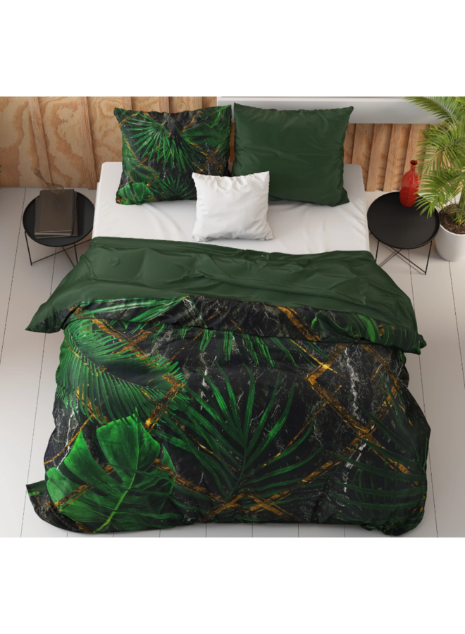 Dreamhouse Dekbedovertrek Avena Groen - Katoensatijn